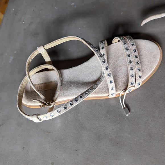 LIU •JO Beige Strappy studded sandals. - Picture 7 of 16